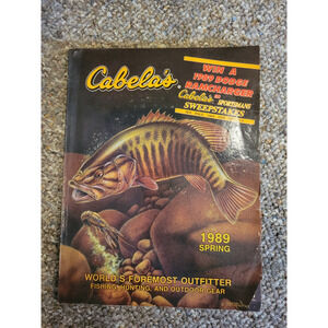 Cabela's Spring Fishing Catalog Vtg 1989 Equipment Outdoor Hunting Paperback